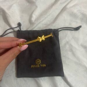 NEW! Julie Vos Gold Butterfly Bracelet